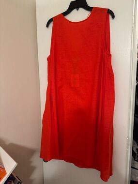 Gibson Latimer Bright Red Sleeveless A-Line Dress